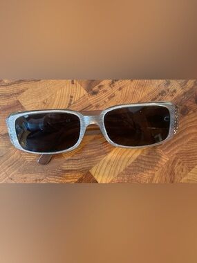 Versace Eyeglass Frames. Sunglasses. Mod4041B. Light Brown. Rectangular